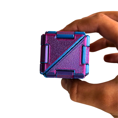Cubigami – Cubo Fidget Transformable Impreso en 3D | Juguete Sensorial Antiestrés