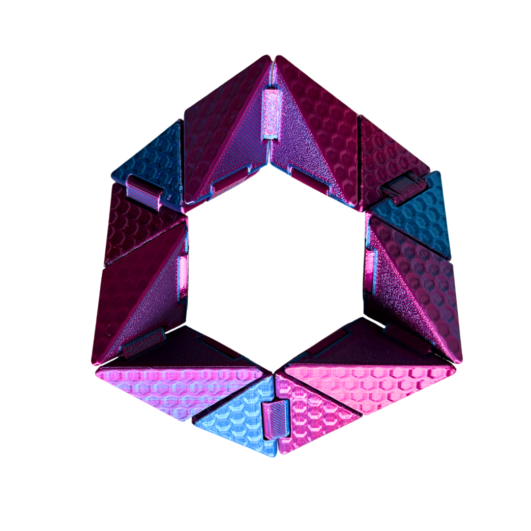 Cubigami – Cubo Fidget Transformable Impreso en 3D | Juguete Sensorial Antiestrés