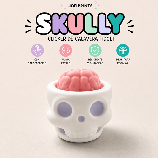 Skully – Clicker de Calavera Fidget